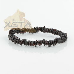 Dark cherry black chips bracelet